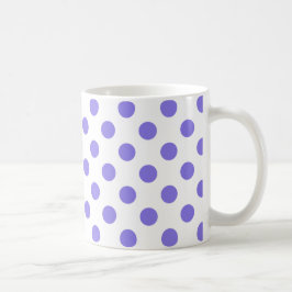 Periwinkle-Polka-Punkte Kaffeetasse