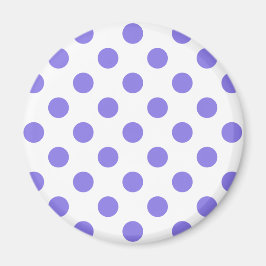 Periwinkle-Polka-Punkte Magnet