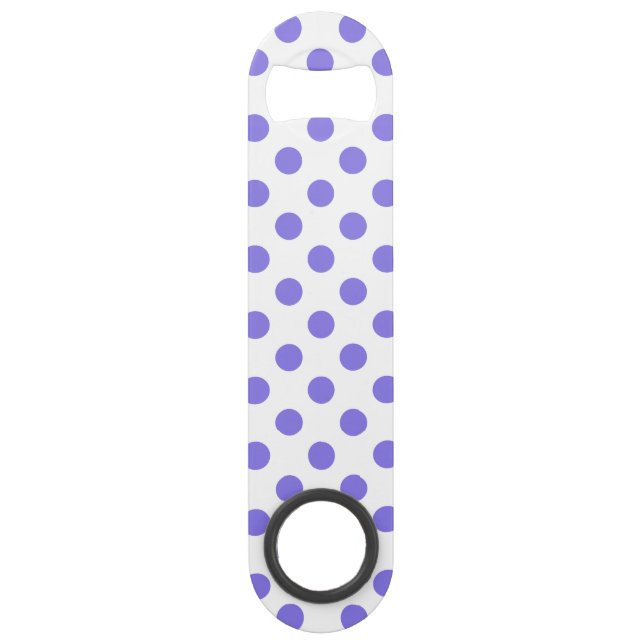 Periwinkle-Polka-Punkte Speedflaschenöffner (Vorderseite)