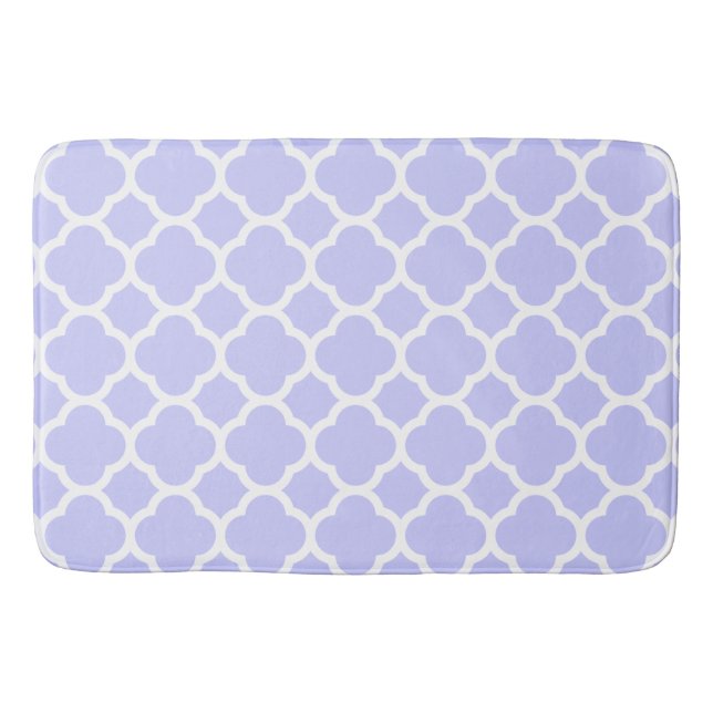 Periwinkle Quatrefolienmuster Badematte (Vorderseite)