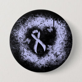 Periwinkle Ribbon Grunge Herz Button