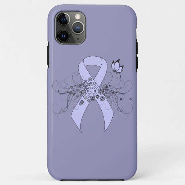 Periwinkle Ribbon mit Schmetterling Case-Mate iPhone Hülle (Rückseite)