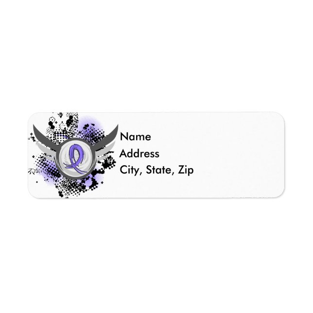 Periwinkle Ribbon und Wings Magenkrebs (Vorne)