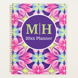Periwinkle, Rosa und Limone Wildnis Planer
