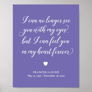 Periwinkle sieht dich in meinem Herzen für immer M Poster