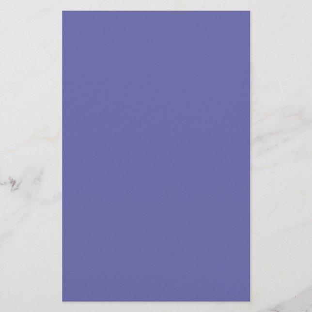 Periwinkle Solid Color Briefpapier (Vorderseite)