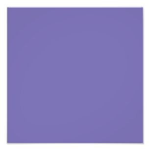 Periwinkle Solid Color Fotodruck