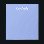 Periwinkle Solid Color Notizblock<br><div class="desc">Dieses Produkt zeichnet sich durch eine solide lila-blau,  Periwinkle Farbe aus. Personalisieren Sie diesen Artikel einfach,  indem Sie einen Namen,  eine Initiale,  einen anderen Text,  ein Foto oder ein Logo hinzufügen.</div>