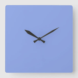 Periwinkle Solid Color Quadratische Wanduhr