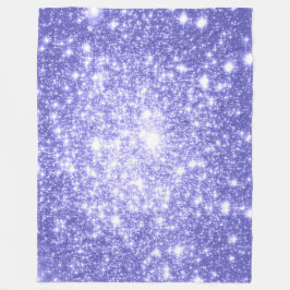 Periwinkle Stars Fleece Blanket