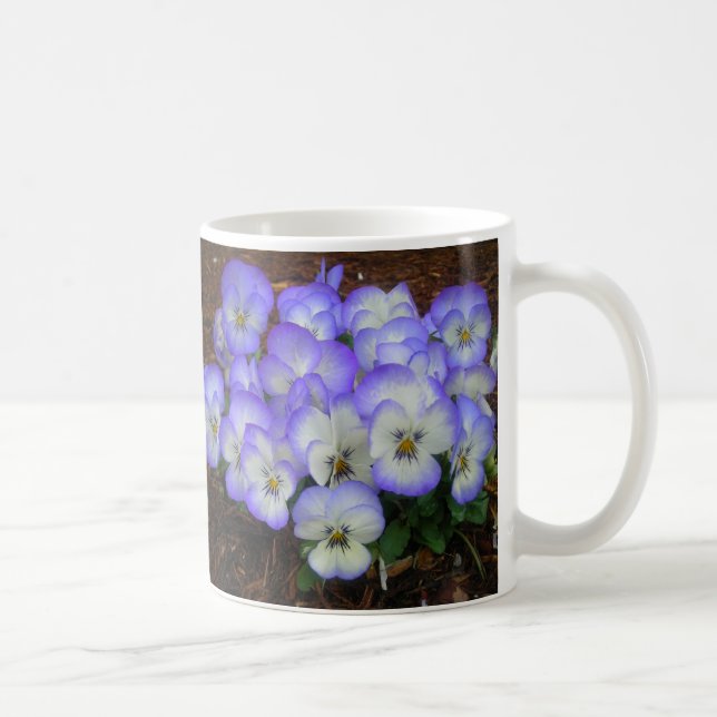 PERIWINKLE STIEFMÜTTERCHEN TASSE (Rechts)