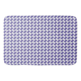 Periwinkle und weiße moderne Sharp Waves Badematte