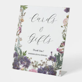 Periwinkle Wildblume Karten und Geschenke Sockelschild