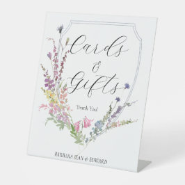 Periwinkle Wildblume Karten und Geschenke Sockelschild
