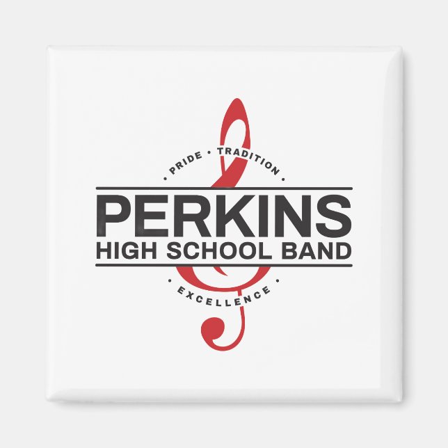 Perkins Band Logo Magnet (Vorne)