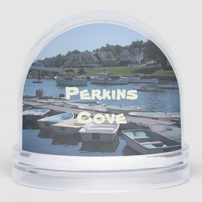 Perkins Cove In Ogunquit, Maine Schneekugeln (Vorderseite)