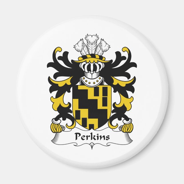 Perkins-Familienwappen Magnet (Vorne)