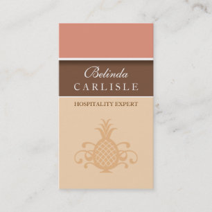 Perky Pineaple Biz Card (Peach) Visitenkarte