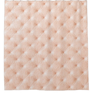 Perlbeige Ledertextur Duschvorhang