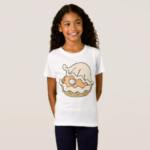 Perle Dans Un T-Shirt Pour Filles Oyster
