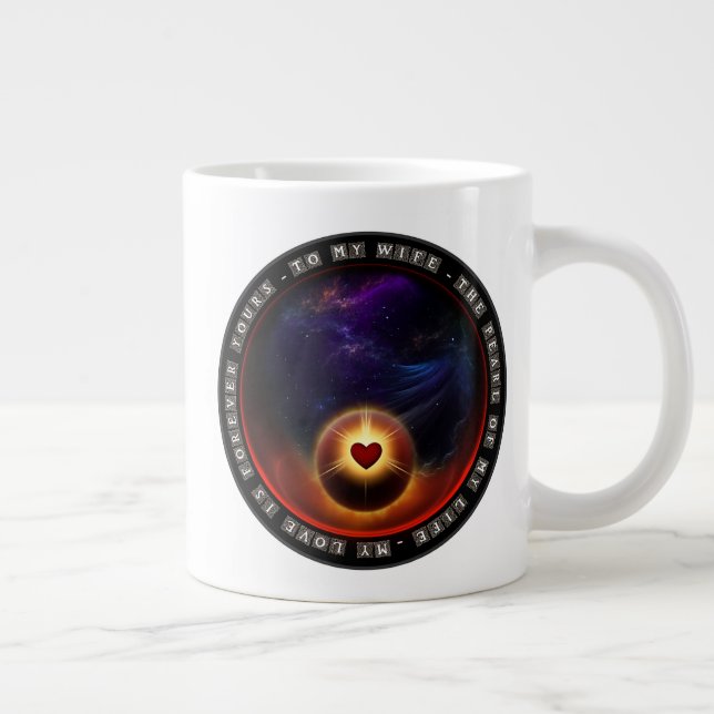 Perle meines Lebens Jumbo-Tasse (Rechts)