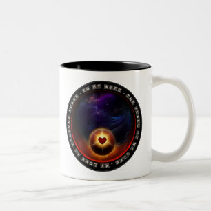 Perle meines Lebens Zweifarbige Tasse