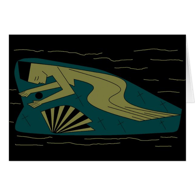 Perle noire et croix (Devant horizontal)