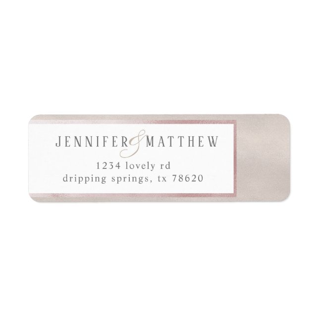 Perle précieuse | Étiquette de l'adresse de retour (Devant)