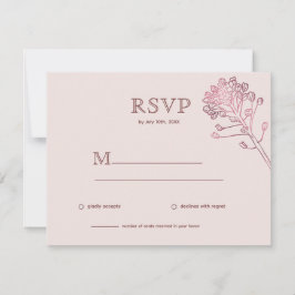 Perle rose Botanique Horizontale RSVP