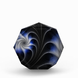 Perle und Blau Fotoblock