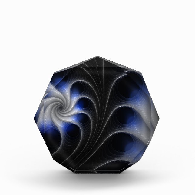 Perle und Blau Fotoblock (Vorderseite)