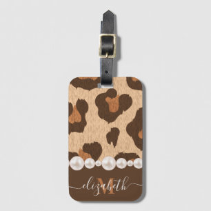 Perle und Leopard Gepäckanhänger