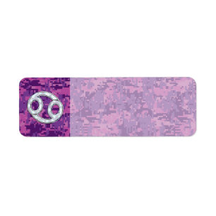 Perle wie Krebs Zodiac Sign auf der digitalen Camo