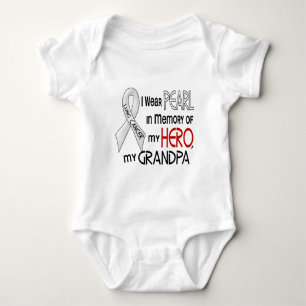 Perle zum Gedenken an meinen Großvater-Lungenkreb Baby Strampler