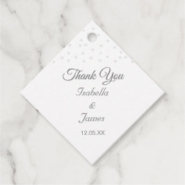 Perlen auf Schwarz-Weiß-Hochzeit Geschenkanhänger