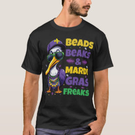 Perlen, Beaks und Mardi Gras Freaks T-Shirt