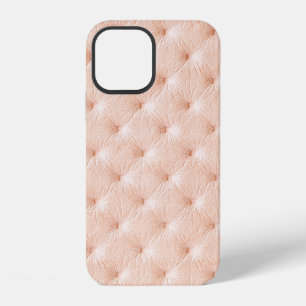 Perlen-Beige-Lederstruktur iPhone 12 Hülle