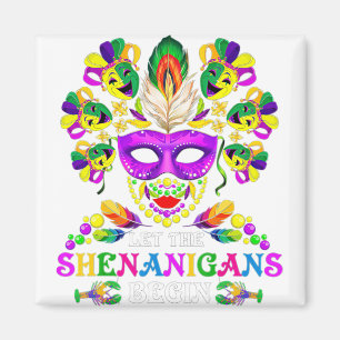 Perlen Bling Maske Ließ Die Shenanigans Begin Mard Magnet