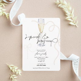 Perlen, Blüten + Prosecco | Perlen-Junggesellinnen Einladung