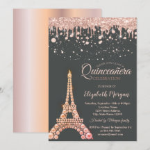 Perlen Eiffelturm, Tropfen Dots Quinceañera