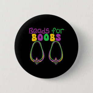 Perlen für Brust- und Brotaufstriche Mardi Gras Pa Button