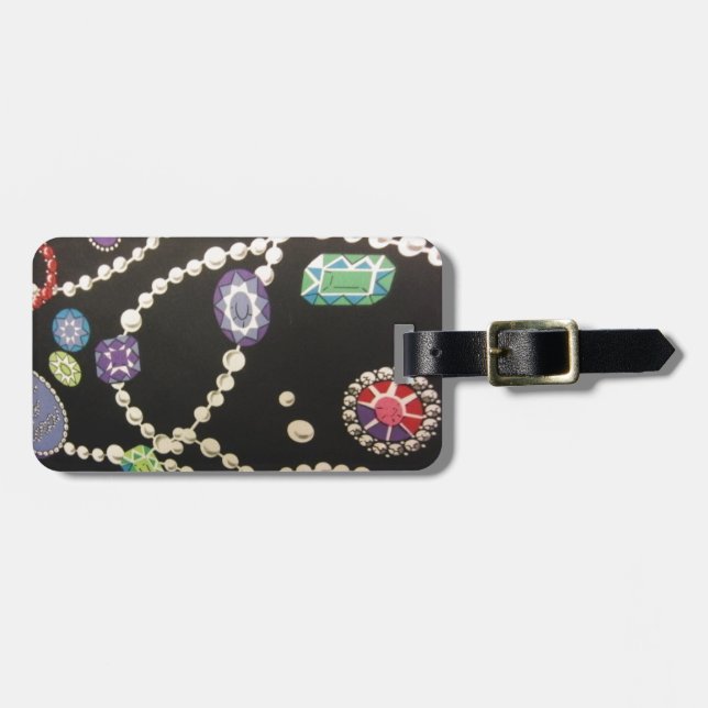Perlen Gepäckanhänger (Vorderseite horizontal)