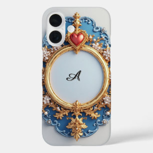 Perlen-Herz-Glanz Luxe ✨ Romantischer Eleganter Ra iPhone 16 Hülle