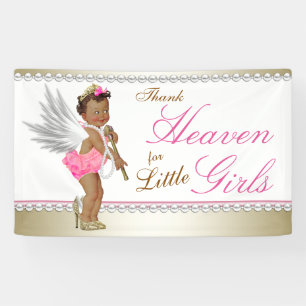 Perlen-High-Heel-Prinzessin-Engel Ethnische Babypa Banner