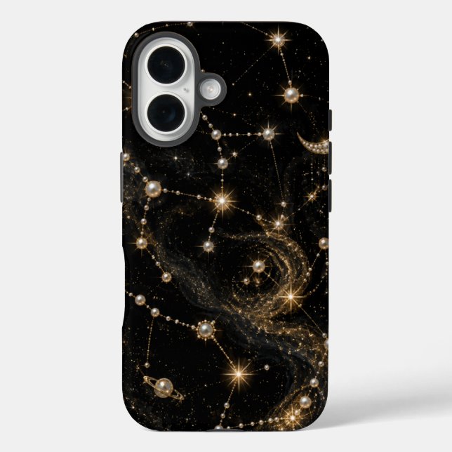 Perlen-Konstellation iphonecase iPhone 16 Hülle (Rückseite)