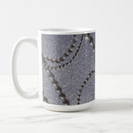 Perlen mit Blue Metallic Fleck Tasse