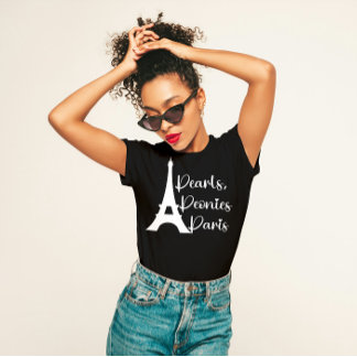 Perlen, Peonies, Paris T-Shirt
