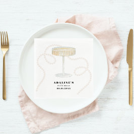 Perlen, Petalen und Prosecco | Trendy Pearl Bridal Serviette