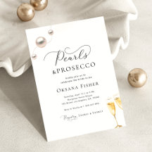 Perlen & Prosecco Brautparty Minimalistisch Elegan
