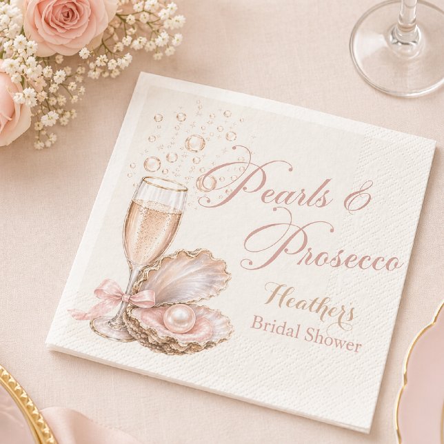 Perlen & Prosecco Junggesellinnen-Abschied Serviet Serviette (Von Creator hochgeladen)